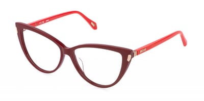 Just Cavalli VJC126 Rosso ciliegia pieno lucido 57/14/140 WOMAN Brilmonturen
