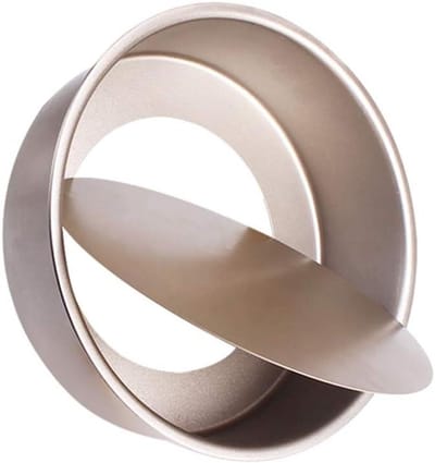 Taartvorm - Bakvorm Rond - Zelf Bakken - Losse Bodem - 6 inch - Goudkleurig