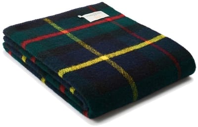 Plaid zonder franje Tartan Hunting MacLeod - 150x200 - Nieuw Wol - Tweedmill UK