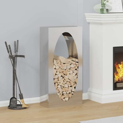 vidaXL - Brandhoutrek - 50x23x100 - cm - roestvrij - staal