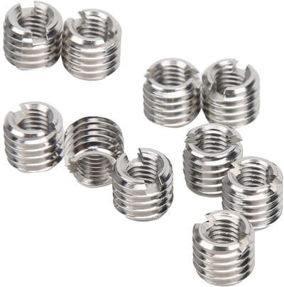 Dailygoods- Schroefdraad Inzetstuk 10 Stuks - M2-M16 Binnendraad - M4-M20 Buitendraad - 4-30mm Lengte - Roestvrij Staal - Duurzaam en Corrosiebestendig - Schroefmoer