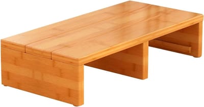 Opstap kruk - Houten voetenbank - Keuken gemak - Stevig bamboe ontwerp - 40 x 30 x 11 cm