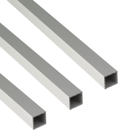 Vierkante buis - Aluminium profiel - Constructie projecten - Geanodiseerd zilverkleurig - 1000 x 20 x 20 mm - Zilver
