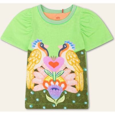 Oilily Tuintje T-Shirt- maat92/2T Blauw Surf