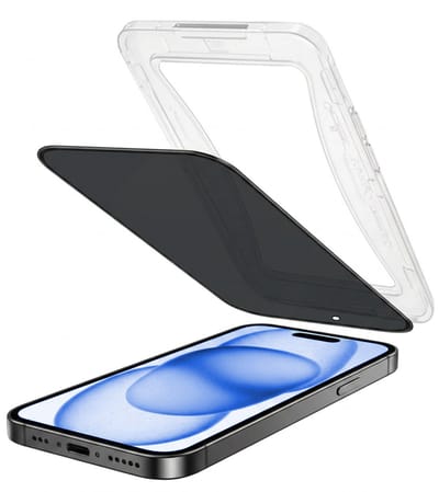 Privacy Screenprotector - Geschikt voor Apple iPhone 15 - Met Installatie Kit - Beschermglas - Anti-Spy - Flexibel Glas - Tempered Glass - Screen Protector