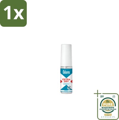1 x Odorex Extra Dry Pompspray 30 ml- Extra Droog - Overmatig Zweten - Intens Droog - Pompspray - Deodorant