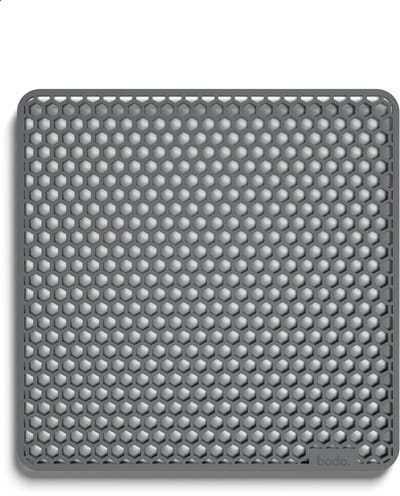 Bodo® Gootsteenmat - Vierkant - Grijs - 37 x 37 cm - Voor 40 x 40 cm Wasbak