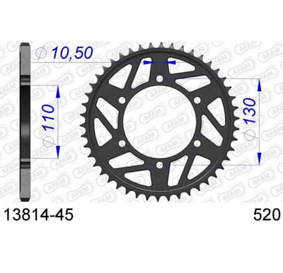 Couronne de transmission Afam pour Moto 312 600 26638 2022 à 2023 Neuf