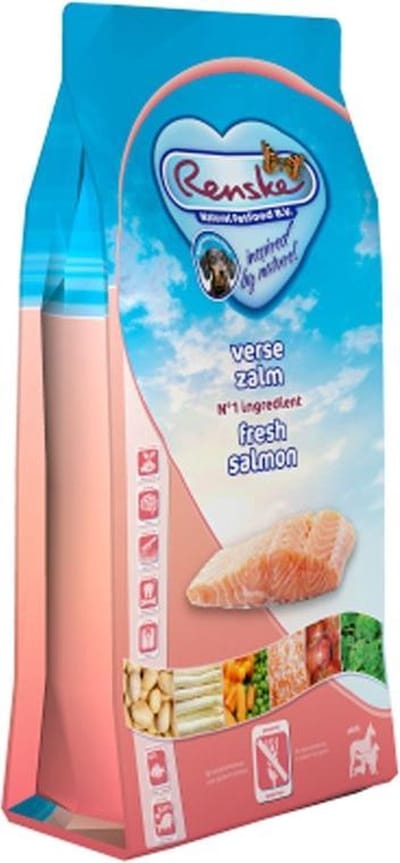 Renske Super Premium Adult Verse Zalm - Graanvrij - Hond - Droogvoer - 600 gr