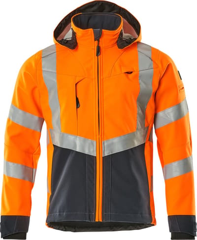 Mascot Safe Supreme Softshell jas 15502-246 - hi-vis oranje/donkermarine - 2XL