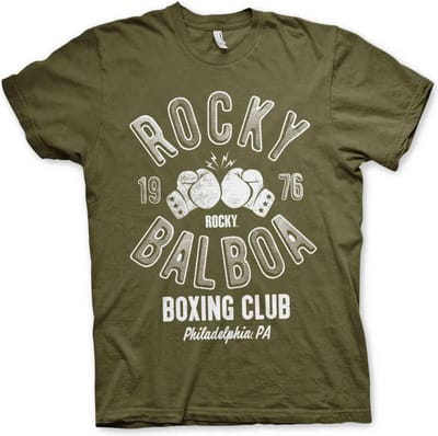 Rocky Heren Tshirt -M- Balboa Boxing Club Groen