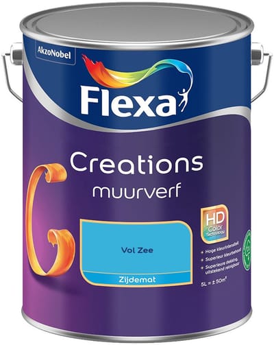 Flexa - Creations Muurverf Zijdemat - Vol Zee - Mengverf - 5 L