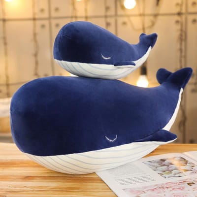 Super Zacht Pluche Speelgoed Zee Dieren Grote Blauwe Walvis Zacht Speelgoed Knuffeldier Verjaardagscadeau 25cm