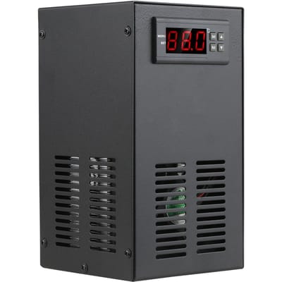 Aquariumkoeler Aquariumkoeler LCD-scherm Stil aquariumkoelsysteem 20L voor viswater UK Plug & 20L zwart