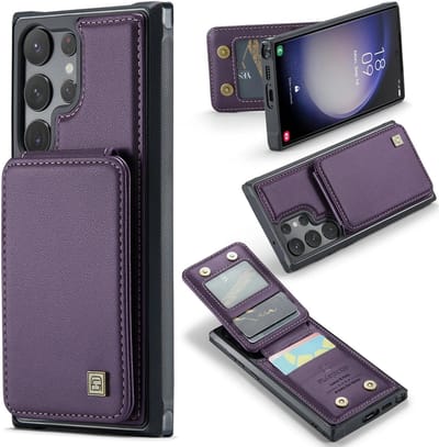Portemonnee Backcover met RFID-bescherming voor Galaxy S24 Ultra _ Paars