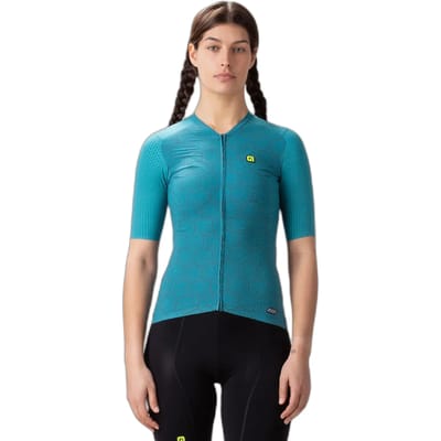 Ale Velocity Korte Mouw Wielertrui Blauw S Vrouw