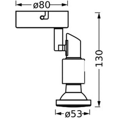 OSRAM LED SPOT GU10 1 x 3,4W, 230lm, wit, 2.700K kleurtemperatuur, warm witte lichtkleur, tijdloos ontwerp, vervangbare ledlamp, ideaal voor interieurs, CRI 90, verstelbare koppen