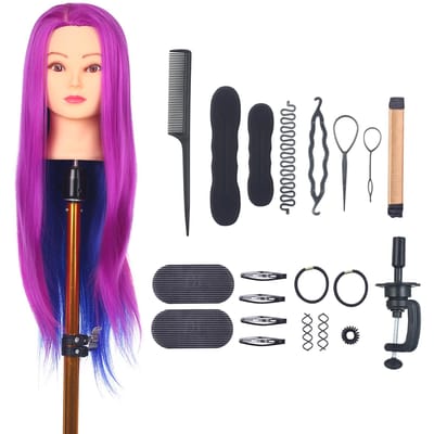 Bestauty Mannequin Tête avec support de pince pour tresser la pratique de la coiffure Manikin Tête pour black
