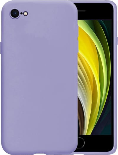 Hoesje - Geschikt voor Apple iPhone 7 - Sterk & Shockproof - Siliconen Case - Hoes Cover - Telefoonhoes - Lila