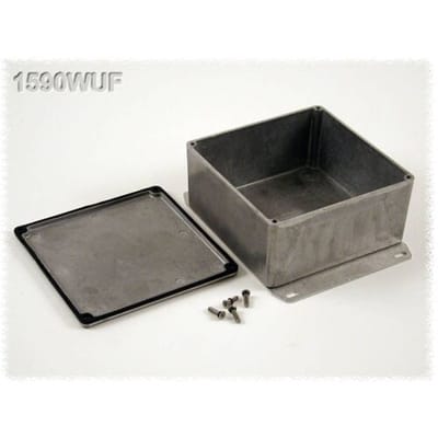 Hammond Electronics 1590WUF Universele behuizing 119.5 x 119.5 x 59 Aluminium Natuur 1 stuk(s)