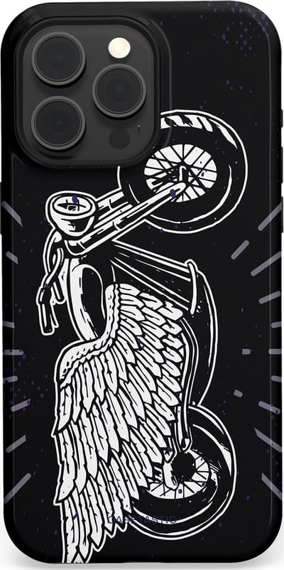 Casetastic Hoesje Geschikt voor Apple iPhone 15 Pro Max Magsafe - Stijlvolle Beschermende Duo-layer Case - Retro highway