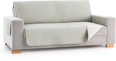 Belmarti Duo bankbeschermer - 110 cm - Stone/Ivoor