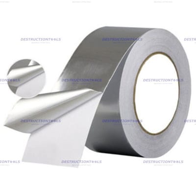 12 rollen 50M x 50mm (600M) aluminium (HVAC) tape (50mic)