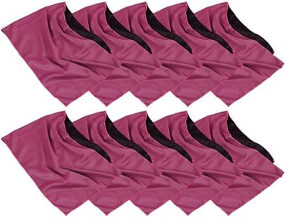 Sporthanddoek - Koude handdoek - Buiten sporten - Direct verkoelend - 10 stuks - Rozerood