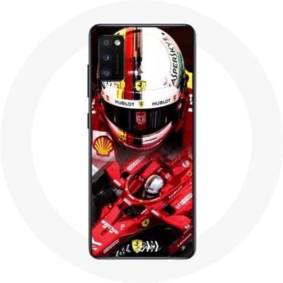 Samsung Galaxy A41 Hoesje Formule 1 Sebastian Vettel F1 Rood rood