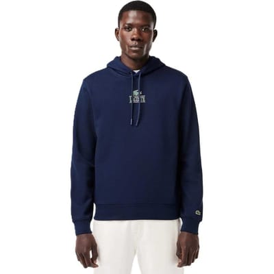 Lacoste Herenlogo Hoodie (Marineblauw)