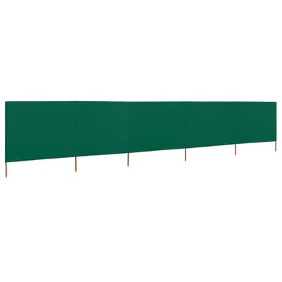 vidaXL - Windscherm - 5-panelen - 600x160 - cm - stof - groen