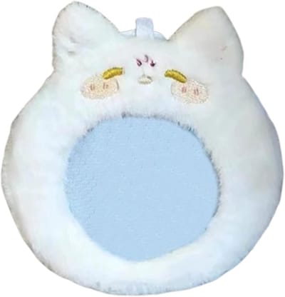 Pluche Kaarthouder - Badge Beschermer - Kaarten Organiseren - Veilige Pasvorm - 55 x 84 cm - Wit