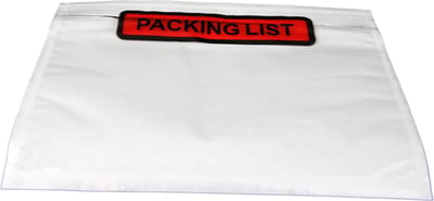 1000 stuks - Paklijstenveloppen A6 - 162 x 120 mm – packinglist - transparant