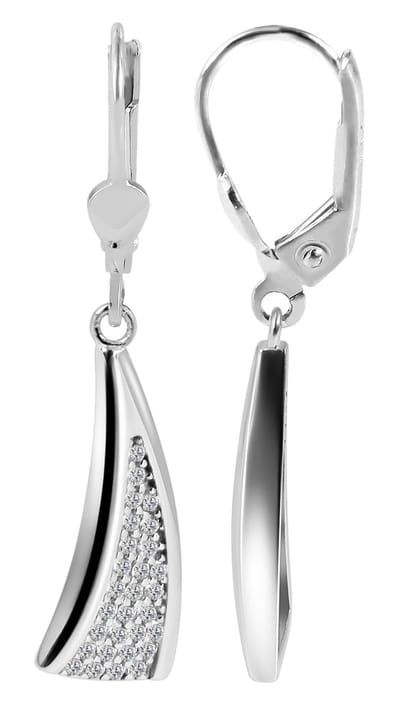 AKZENT Akzent Dames oorbellen "Lija" van 925 Sterlingzilver, gerhodineerd, duurzaam