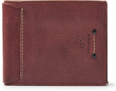 Compacte leren heren portemonnee | Kleine billfold met 4 creditcardvakken, briefgeldvakken en muntgeldvak | Stoere en functionele pasjeshouder voor mannen | RFID-bescherming | Ideaal cadeau voor mannen | 93581