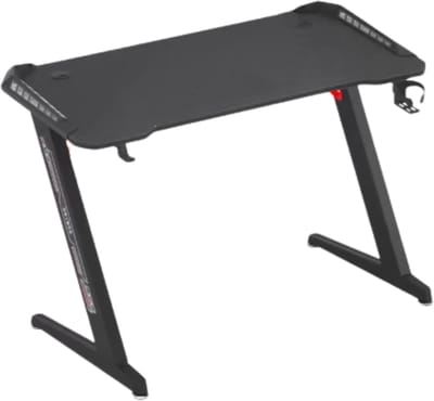 Gaming bureau Nevio - Met LED verlichting - 140cm desk - Metalen poten