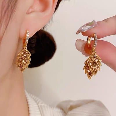 Tendance Mode Design Unique Élégant Délicat Zircone Cubique Goutte d'Eau Boucles d'Oreilles Bijoux Femme Fête Cadeau Premium Vente en Gros black