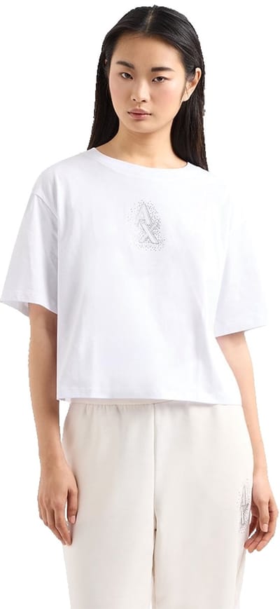 Armani Exchange Xw000102a_f10359u T-shirt Met Korte Mouwen Wit XL Vrouw