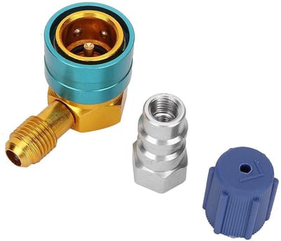 Dailygoods - Airconditioning aansluiting - R1234YF naar R134A adapter - Roestvrij staal - Auto-accessoire - Geschikt voor auto-airconditioning - Popul...