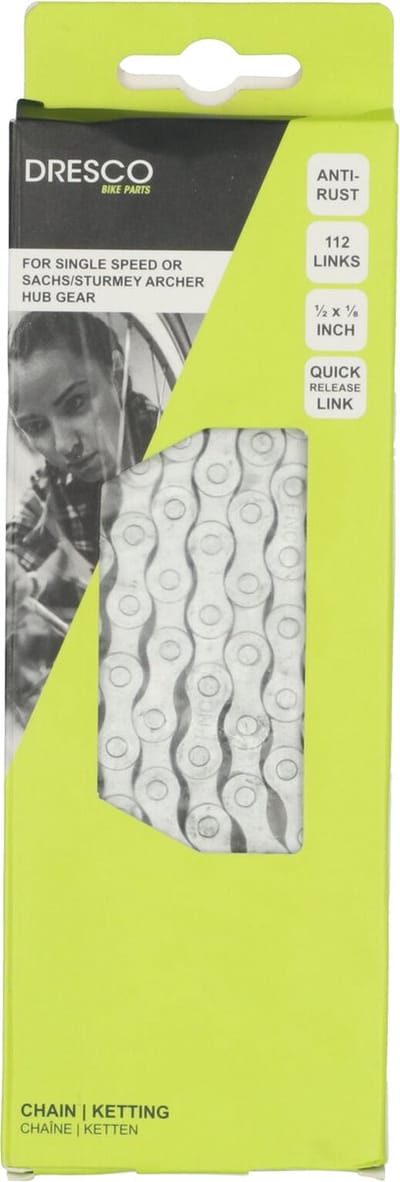 Dresco Fietsketting City Anti-Roest 1/2x1/8 112 schakels
