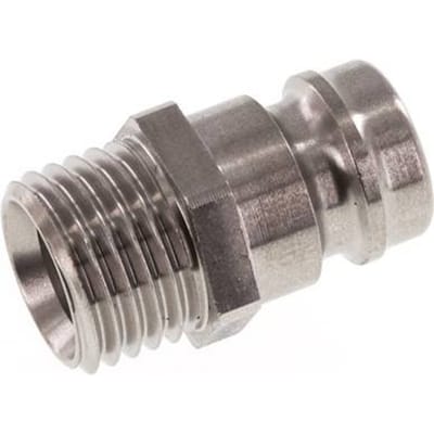 RVS DN 9 Tempereerkoppeling Insteeknippel M14x1.5 Buitendraad