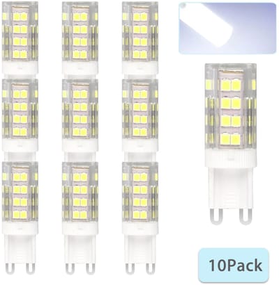 Oneay 10 stuks G9 LED-lampen 5W 6000K – Vervanging voor 40W halogeenlampen – Geschikt voor kroonluchters en huishoudelijk gebruik