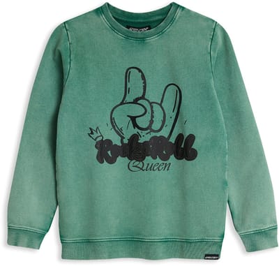 4PRESIDENT Sweater meisjes - Green - Maat 92 - Meisjes trui