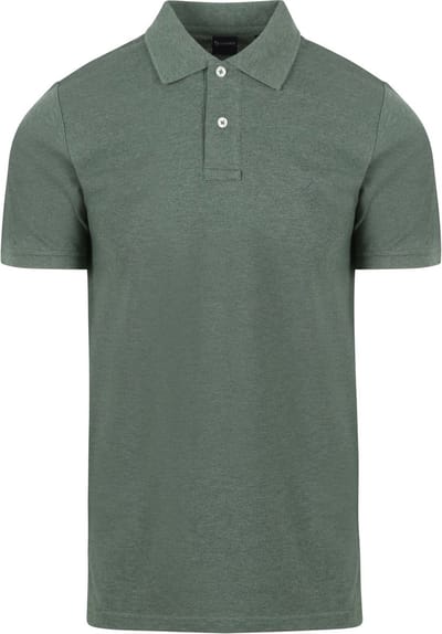 Suitable Mang Poloshirt Groen - Maat 3XL - Heren - Polo shirt Heren met Korte mouw