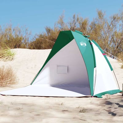 vidaXL - Strandtent - 268x223x125 - cm - 185T - polyester - zeegroen
