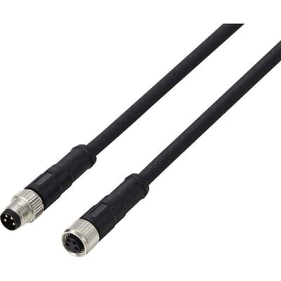 TRU COMPONENTS TC-13752000 Aansluitkabel M8 x 1 Aantal polen (sensoren): 4 Stekker, recht, Bus, recht 2 m 1 stuk(s)