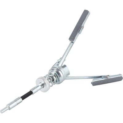 Outil d'alésage de cylindre à 3 mors Arbre flexible Alésoir de moteur Enlèvement de carbone pour voiture Plage 2-6,7 pouces white