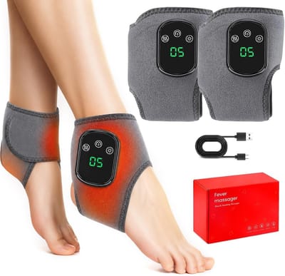 3-in-1 Elektrisch Voetmassageapparaat met 3 Standen en 5 Warmteniveaus voor Ontspanning, Herstel en Pijnverlichting na Sportactiviteiten