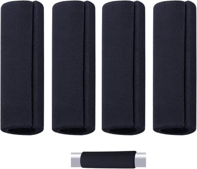 Schuim Handvat Covers - Rubberen Handgrepen - Comfortabel Rijden - Trillingen Dempend - 4 Stuks - Zwart
