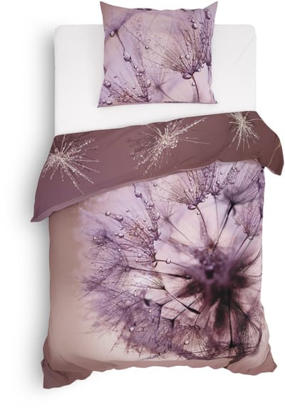 Heckettlane Marty Dekbedovertrek - Eenpersoons - Katoensatijn - 140x200-220cm - Roze